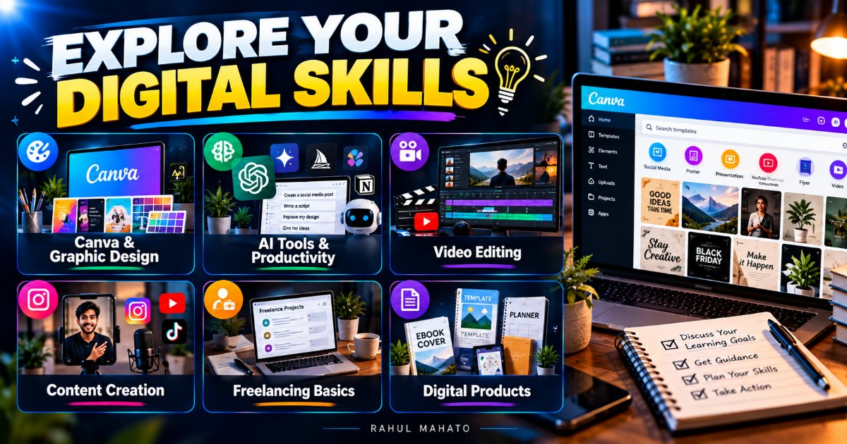 1:1 Digital Skills Guidance Call for Beginners | Canva, AI Tools & eBook Creation Aur Self Improvement, image 3