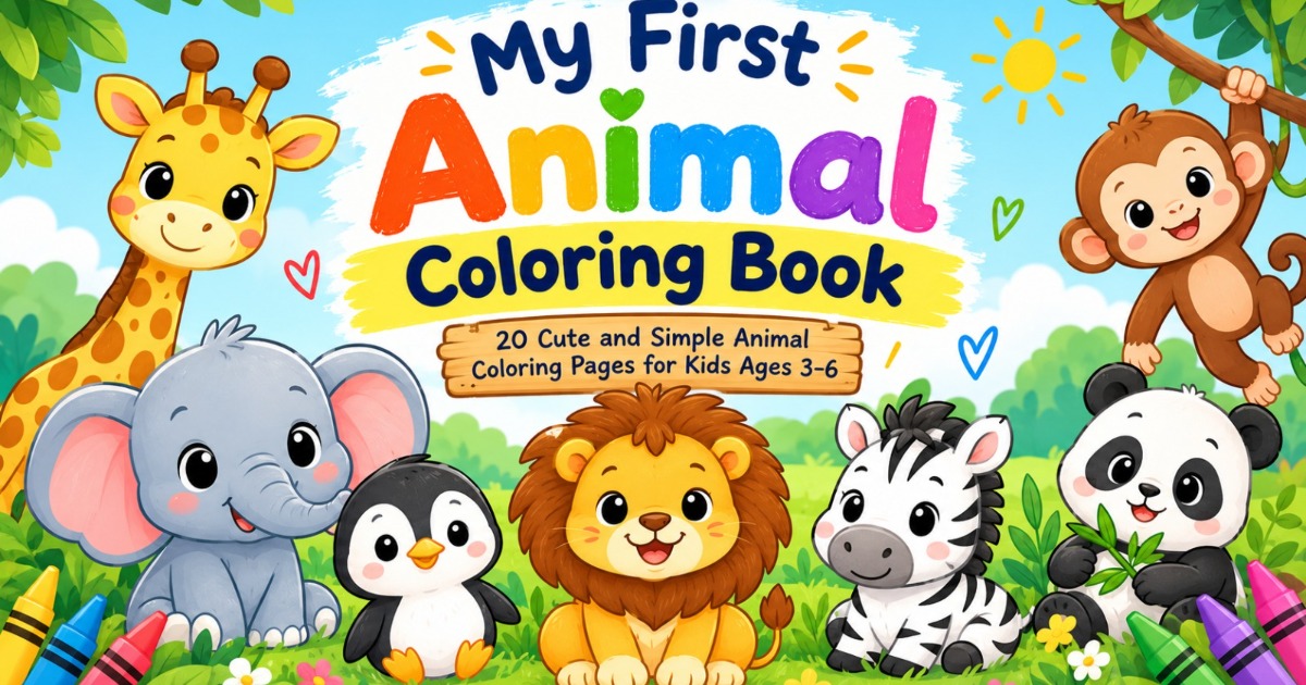 My First Animal Coloring Book