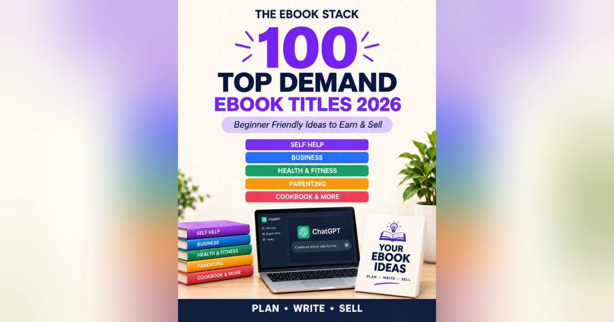 📚 Ebook  💡 100 Top Demand Ebook Titles 2026 🤖 ways to earn & sell 👇 Get the  PDF, image 2