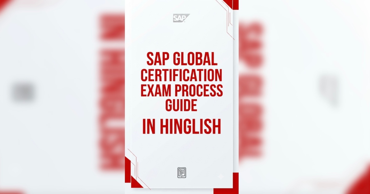 SAP Global Certification Exam Process Guide
