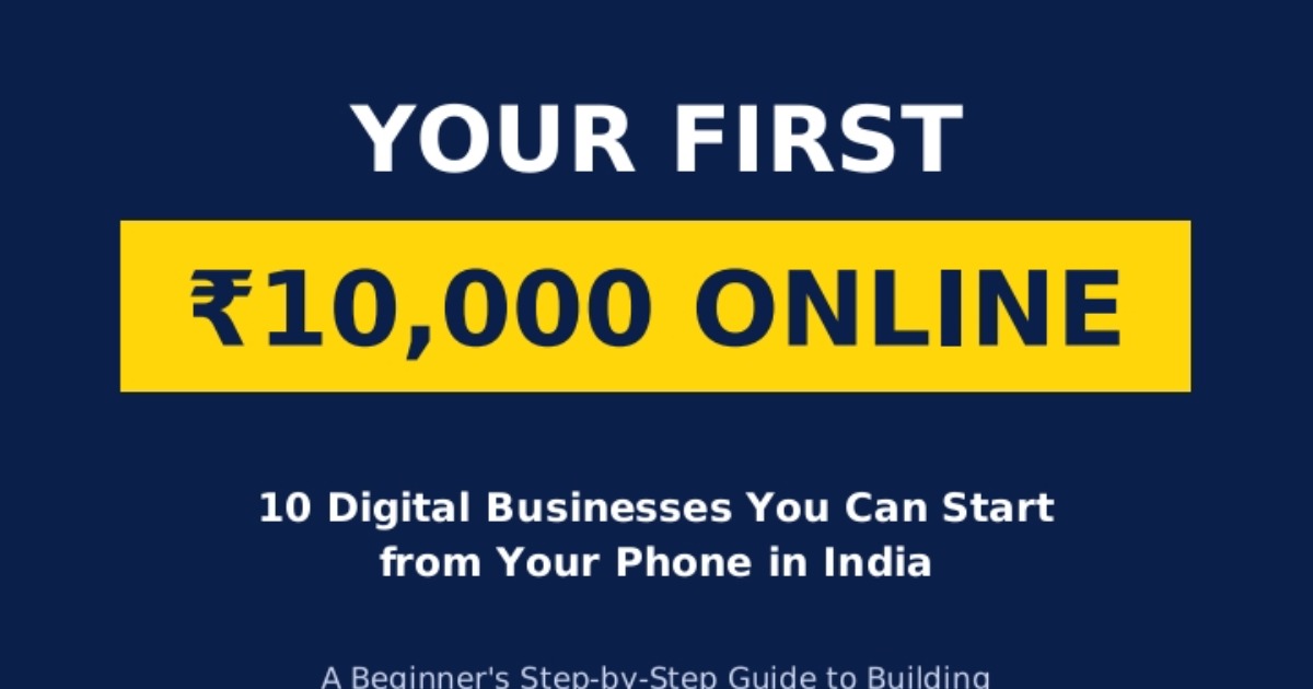Your First 10000 online :₹10000 Digital Businesses from your phone (India ), image 3