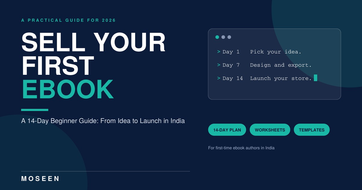 Sell Your First Ebook by MOSEEN