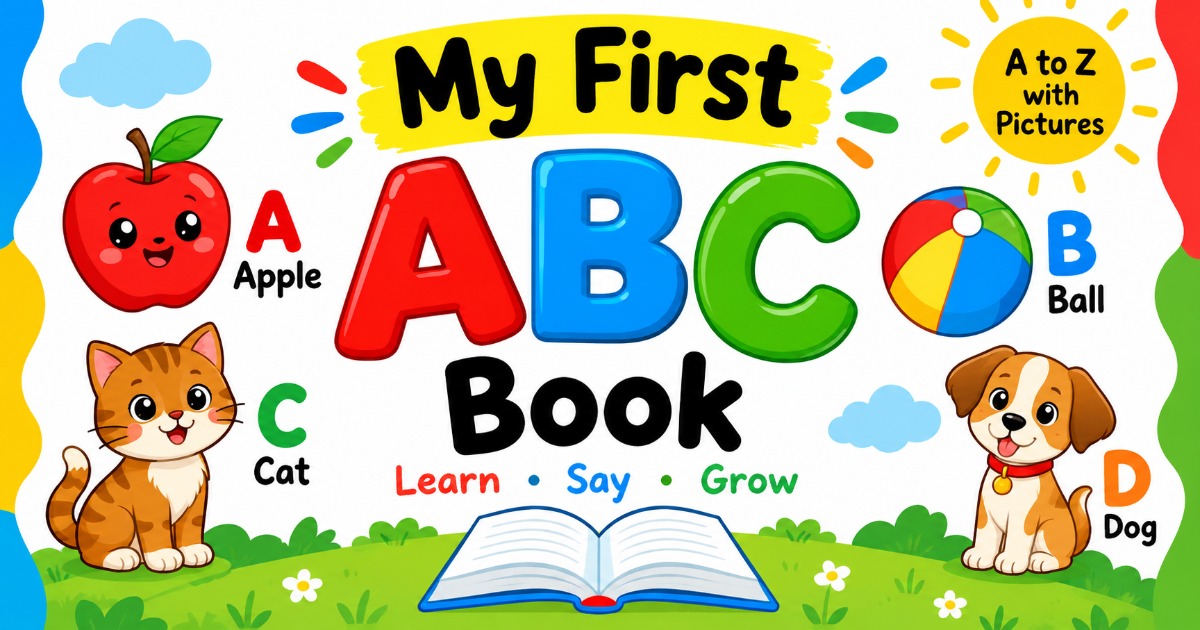 My First ABC Book – Learn A to Z with Pictures