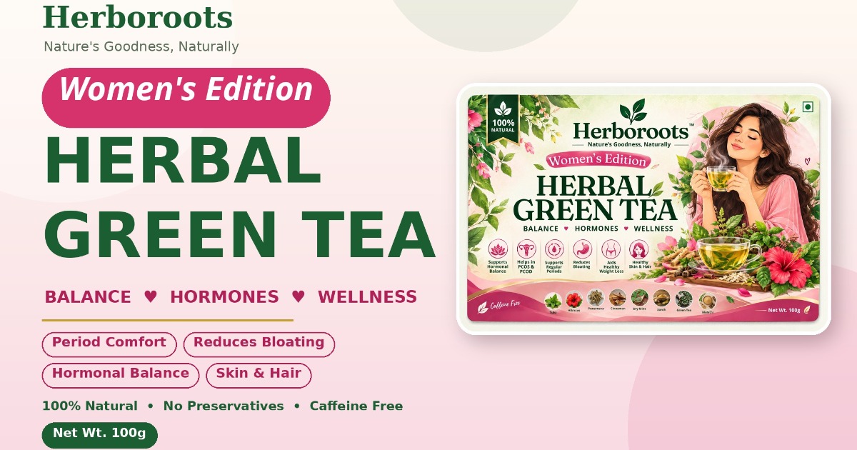 Herboroots Women's Edition Herbal Green Tea — image 2