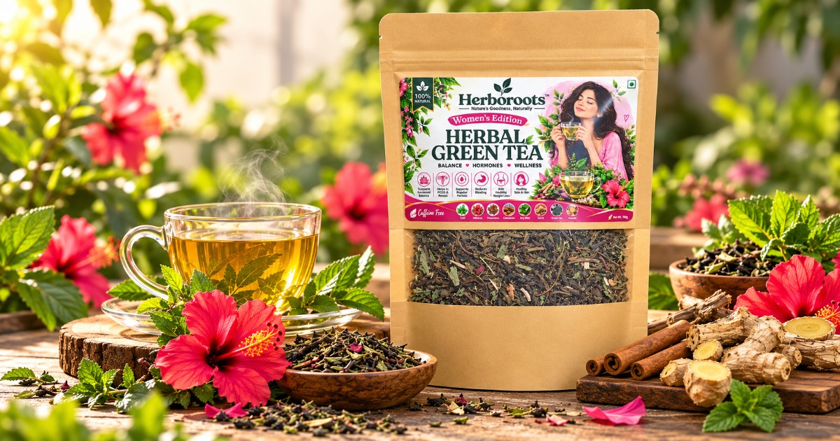 Herboroots Women's Edition Herbal Green Tea