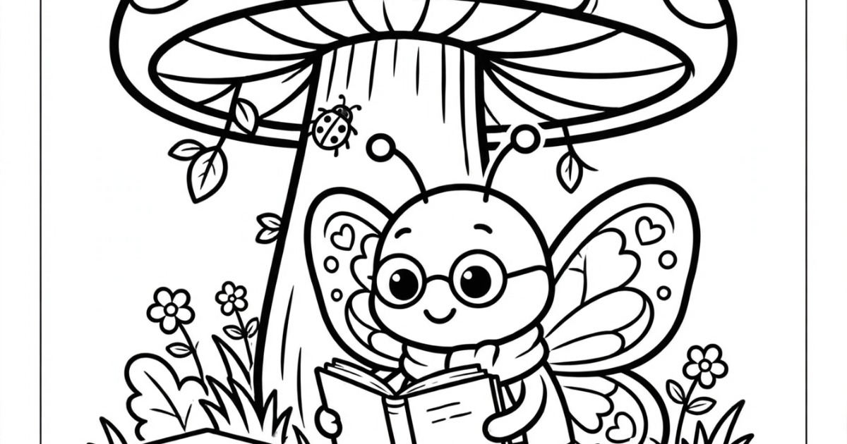 My Cute Butterfly Colouring Book for Kids – 32 Magical Colouring Pages | Printable PDF | Digital Download — image 2