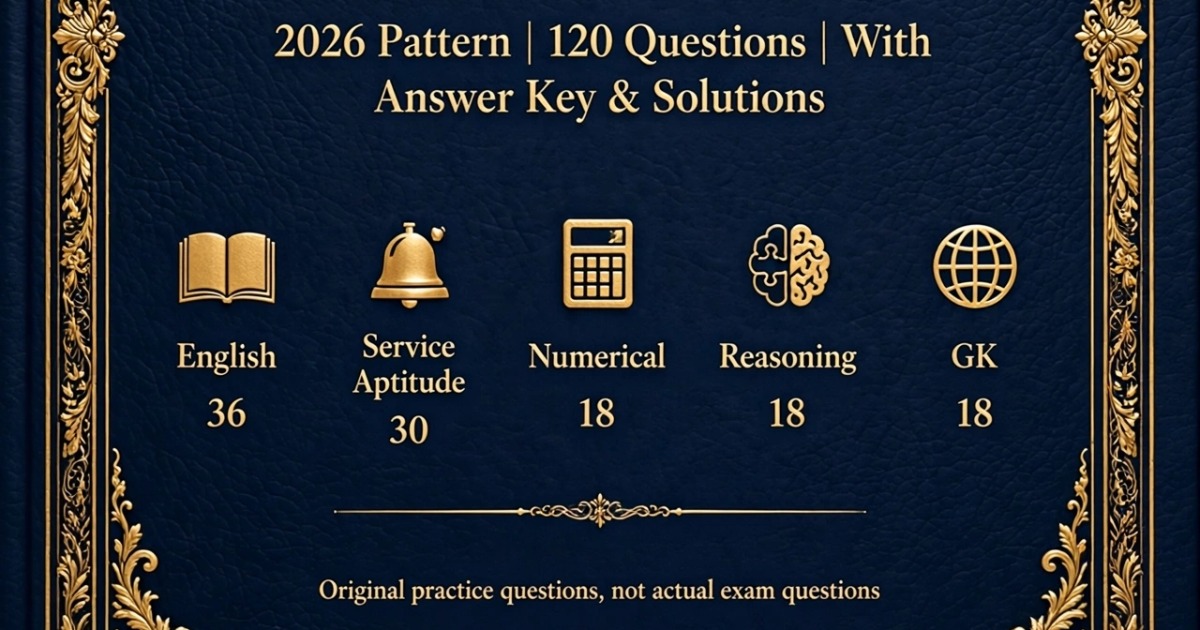 NCHM-JEE Full Mock Paper: 2026 Pattern | 120 Questions with Answer Key & Solutions, image 2