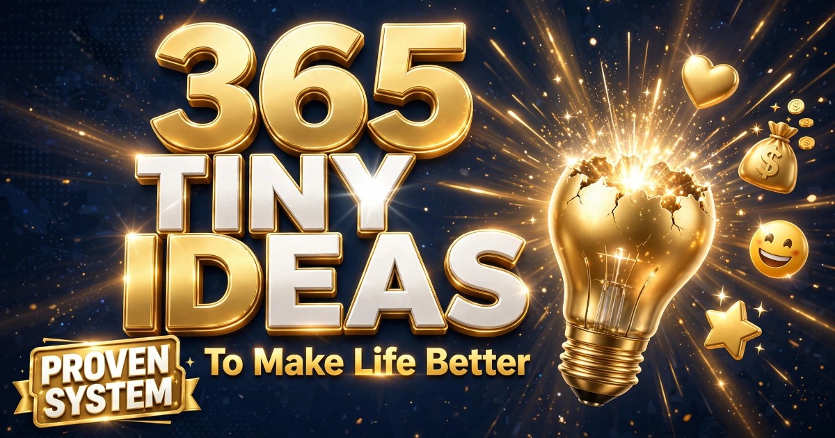 365 tiny ideas to make life better