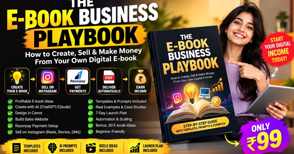 The E-book Business Playbook — How to Create, Sell & Make Money From Your Own E-book
