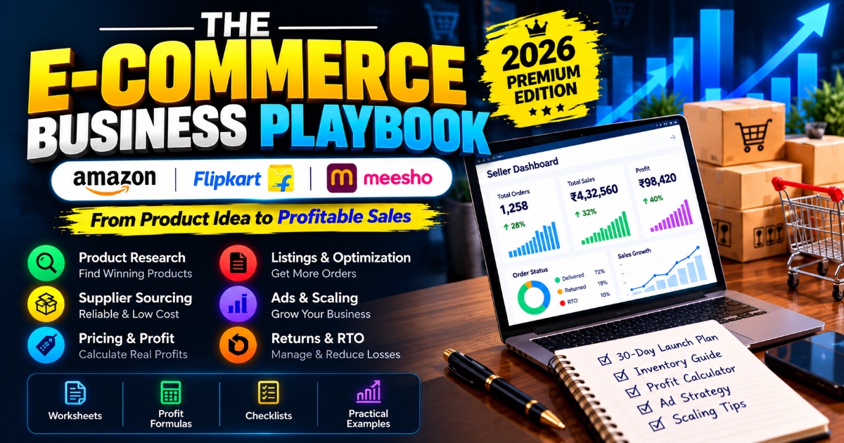 The E-commerce Business Playbook — Amazon, Flipkart & Meesho
