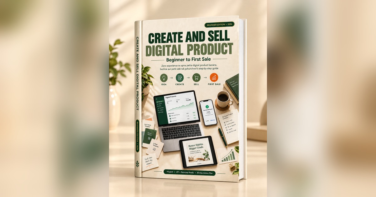 Create and Sell Digital Product: Beginner to First Sale (Hinglish Guide 2026)