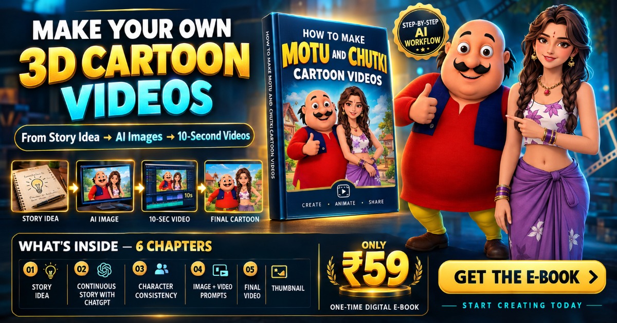 How to Make Motu & Chutki 3D Cartoon Videos with AI — image 3