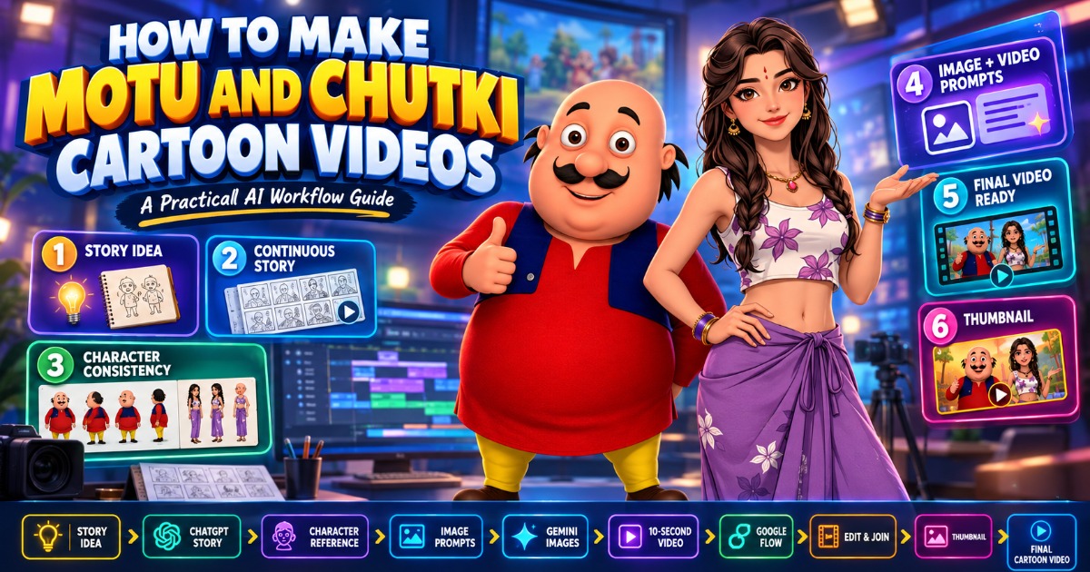 How to Make Motu & Chutki 3D Cartoon Videos with AI — image 2