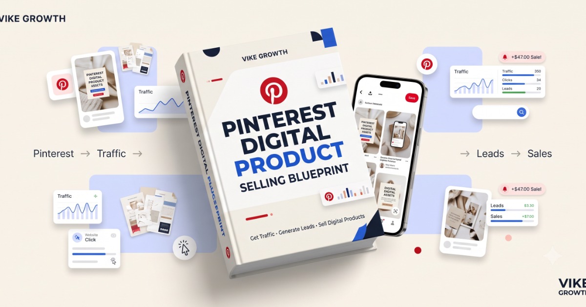 Pinterest Digital Product Selling Blueprint – Get Traffic & Sales