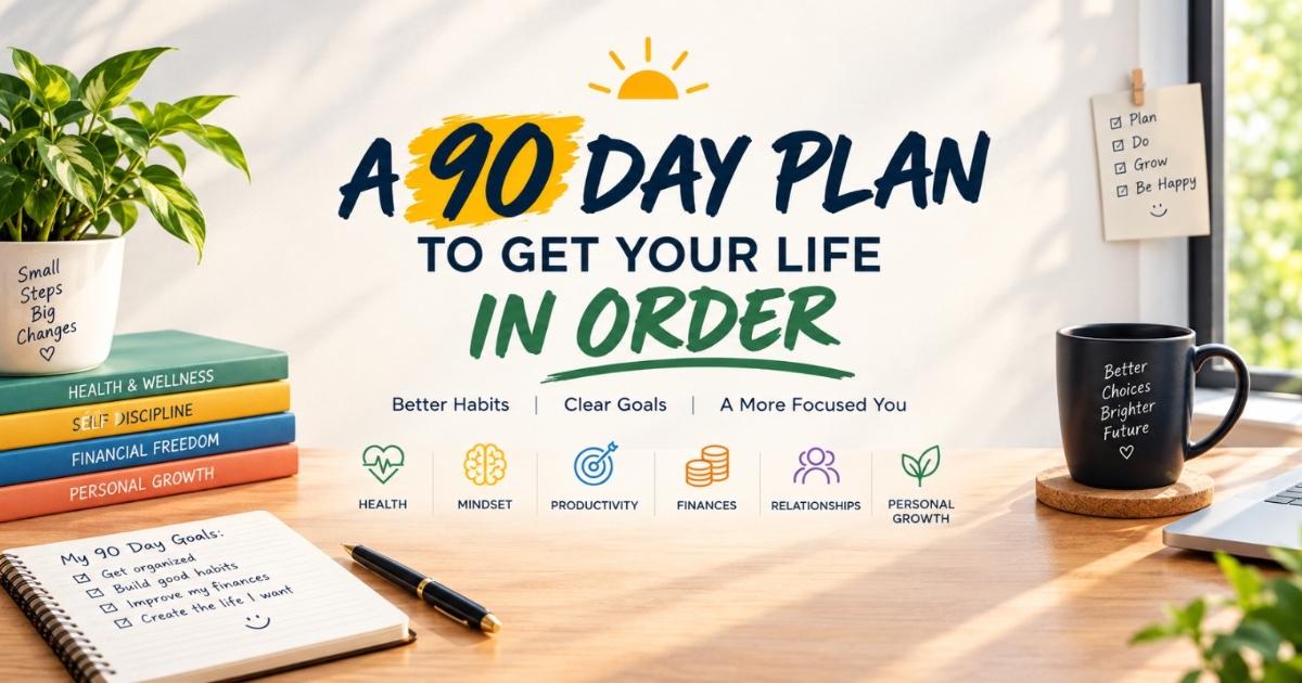 A 90 day plan to get your life in order
