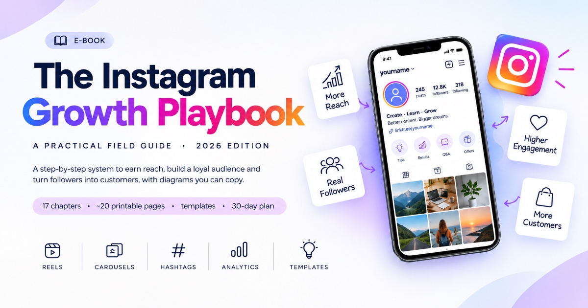 The Instagram Growth Playbook β Grow Your Instagram & Get More Customers