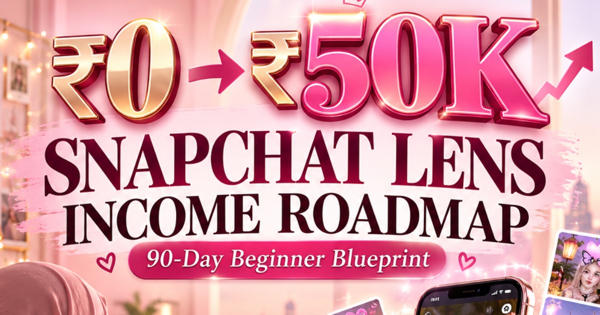 How to Earn Up to ₹50K/Month from Snapchat Lenses Without Investment