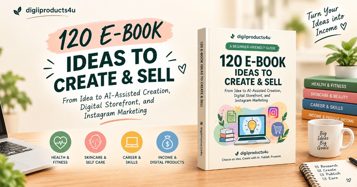120 E-Book Ideas to Create & Sell
