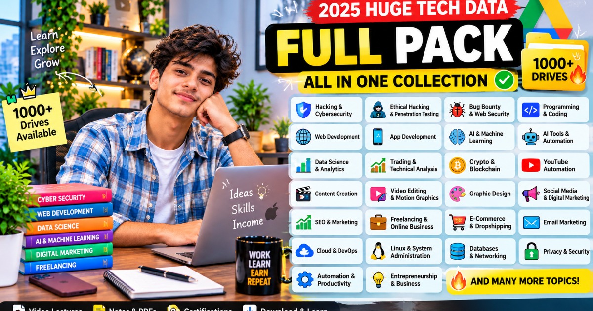 🚀 2025 HUGE TECH DATA — 1000+ Drives Available! 🔥 — image 3