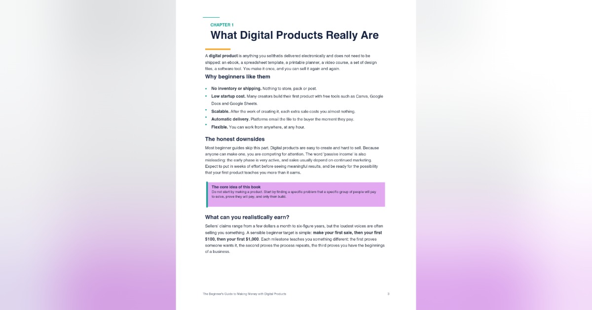 The Beginners guide to make Money with digital products, image 4