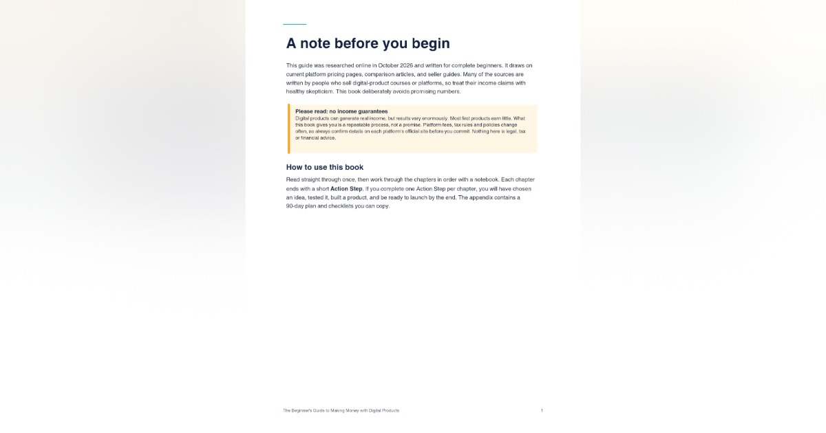 The Beginners guide to make Money with digital products, image 3