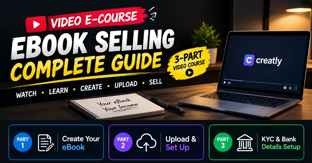 EBOOK SELLING COMPLETE SETUP | Create, Upload & Start Selling