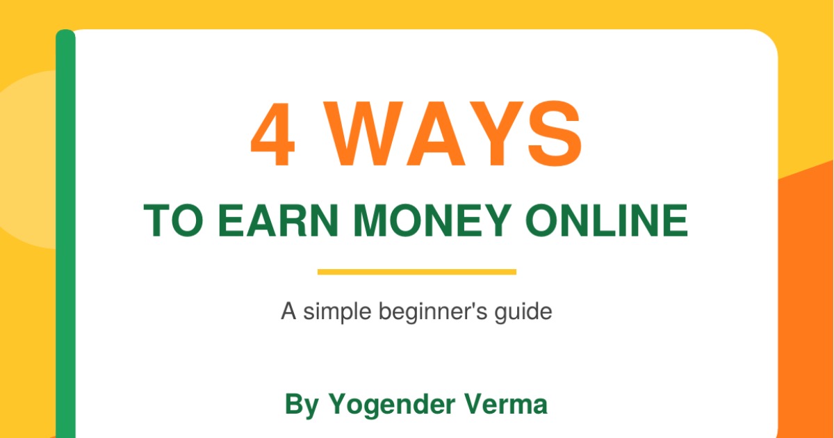 4 WAYS TO EARN MONEY ONLINE — image 2