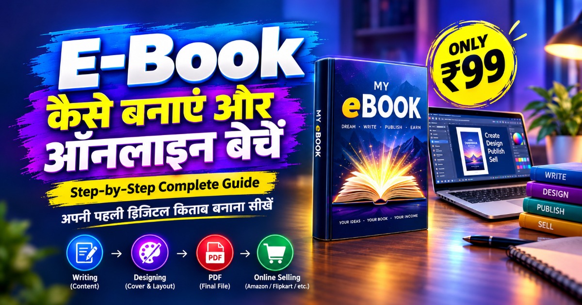 E-Book कैसे बनाएं और ऑनलाइन बेचें? 📘 | पूरी Step-by-Step गाइड