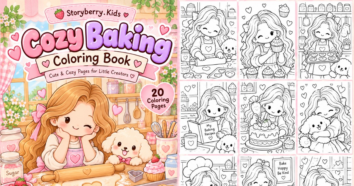 My Favorite Stories: Kawaii Baking & Cozy Life Coloring Book 🧁🎀