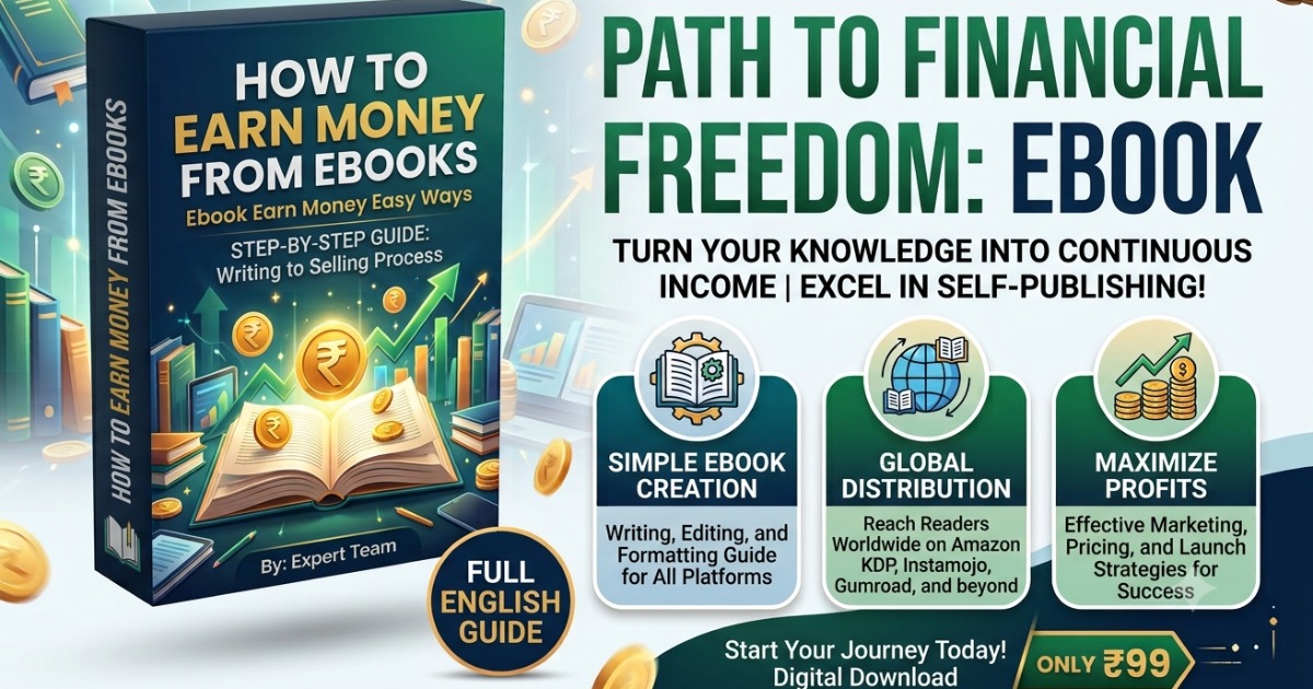 How to create Ebook: 0 से Ebook banayein aur mahine ke hazaron kamayein