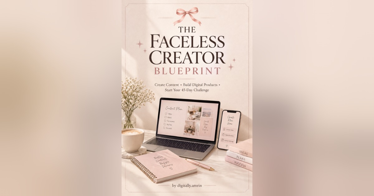 The Faceless Creator Blueprint ✨