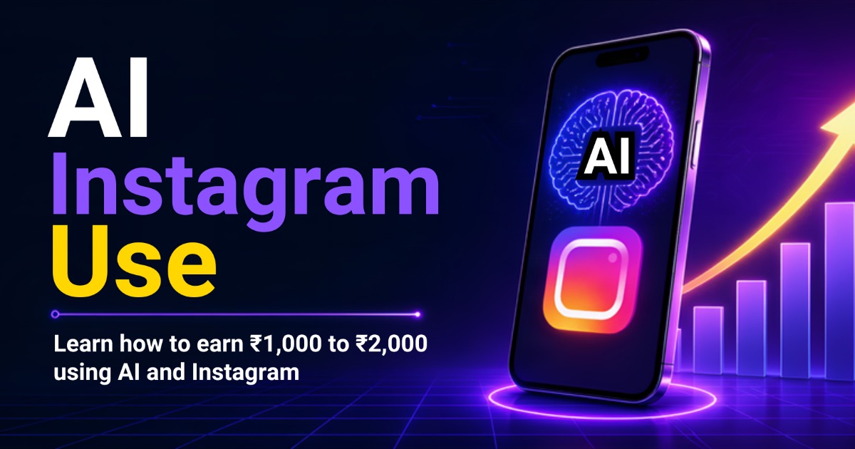 🤖 AI + Instagram Earning 🤑 📱 Phone Se Start • Beginner Friendly 💰 AI Content + Instagram Monetization 📖 Complete Hinglish Guide Available 👇 Start Your Digital Earning Journey — image 2