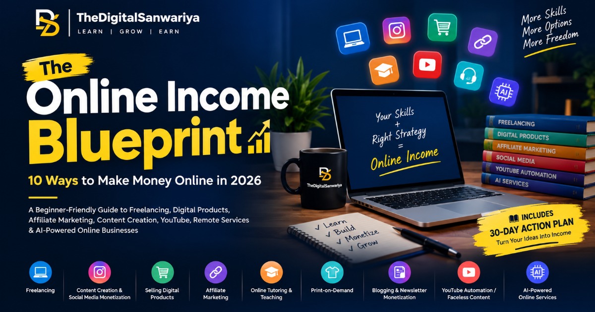 π The Online Income Blueprint β 10 Ways to Make Money Online in 2026