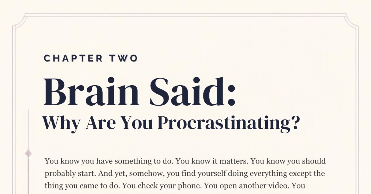 Brain Said: Understanding Your Mind, Overthinking & Procrastination, image 5