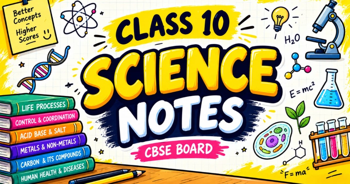 SCIENCE NOTES CLASS 10 CBSE 2026-27
