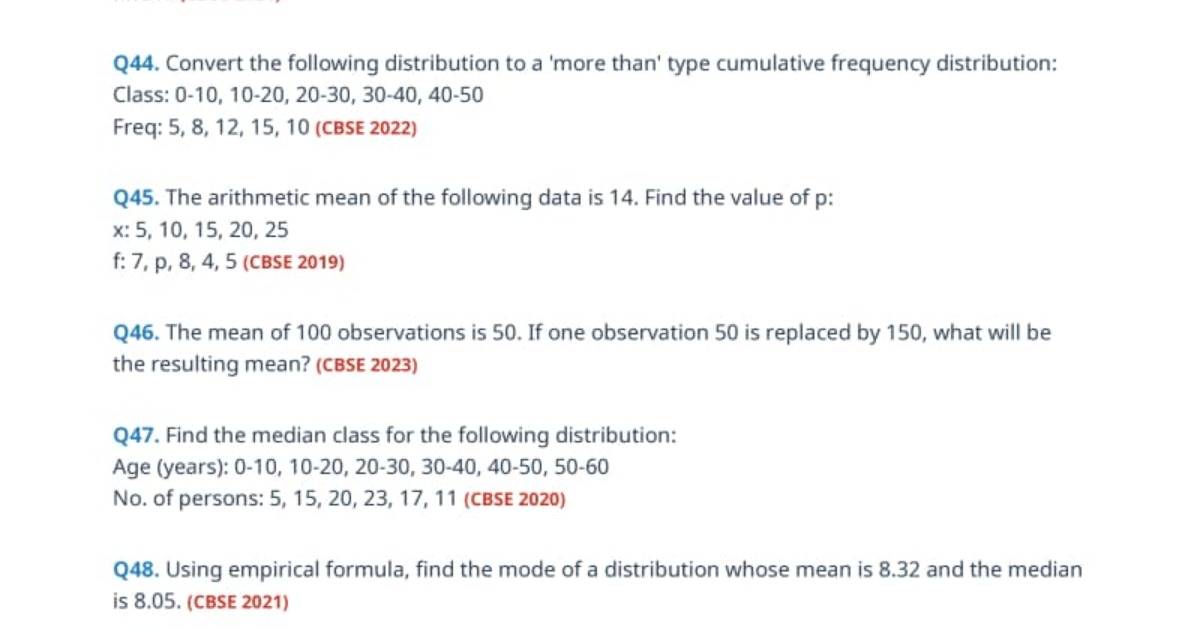 MATHS PYQ  CLASS 10 CBSE 2026-27, image 5