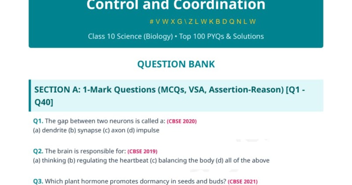 SCIENCE PYQ  CLASS 10 CBSE 2026-27, image 5