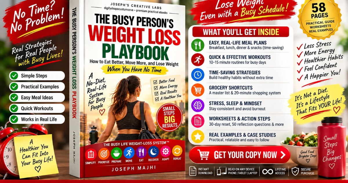 The Busy Person’s Weight Loss Playbook