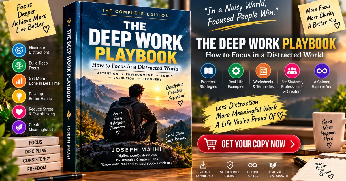 The Deep Work Playbook:How to Focus in a Distracted World