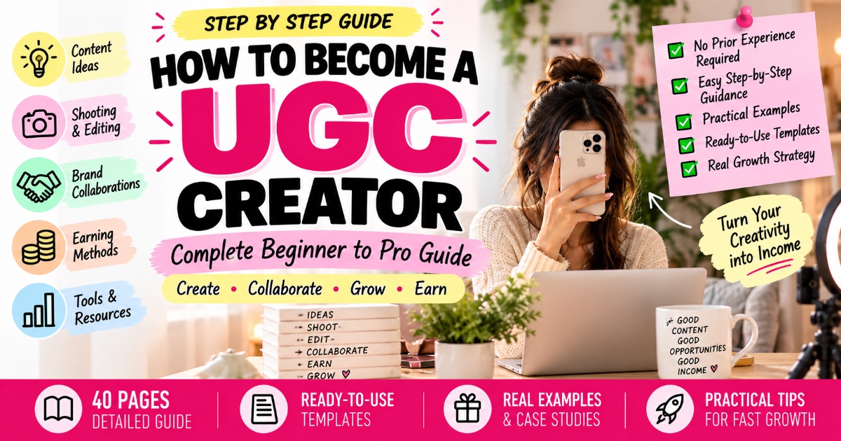 Become a UGC Creator β Beginner to Pro