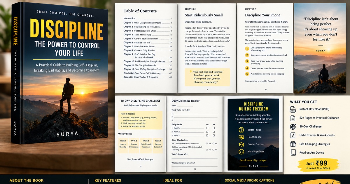 Discipline: The Power to Control Your Life