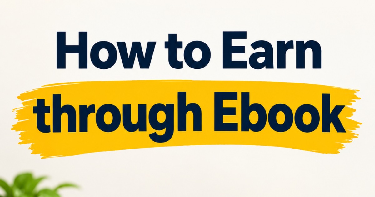 How to Earn Through Ebook