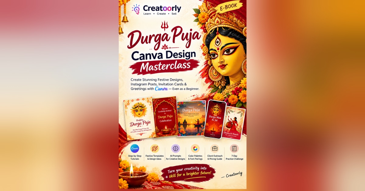 Canva Festive Designs: Durga Puja Edition, image 2