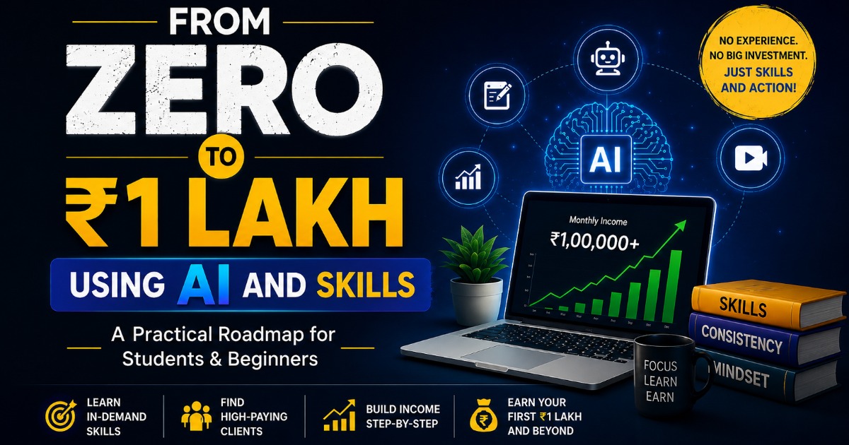 Start Your Earning From Zero Through AI+ DIGIAL SKILLS