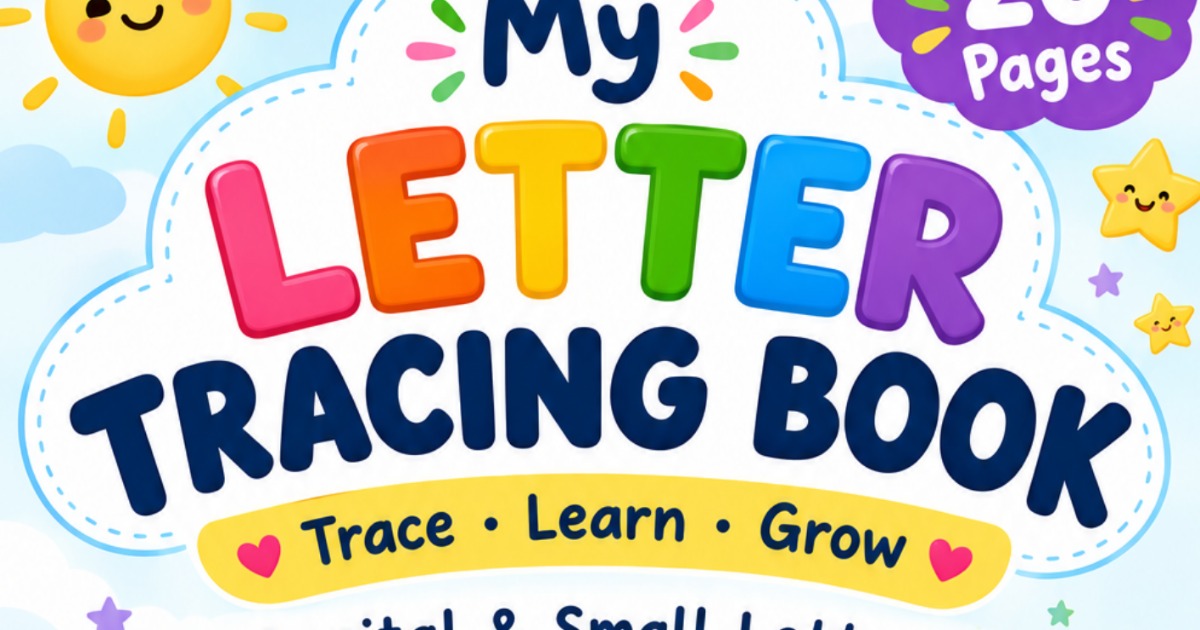 Letter Tracing Book ( Capital and Small Letters )
