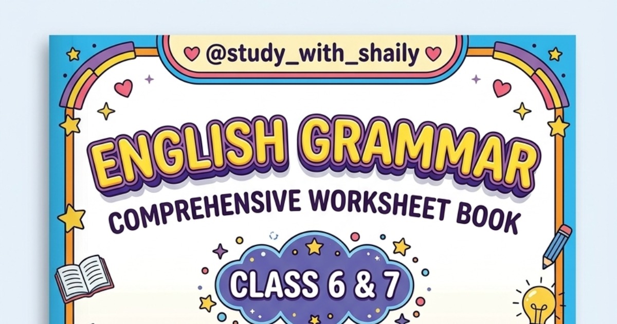 Comprehensive English Grammar Worksheet Book