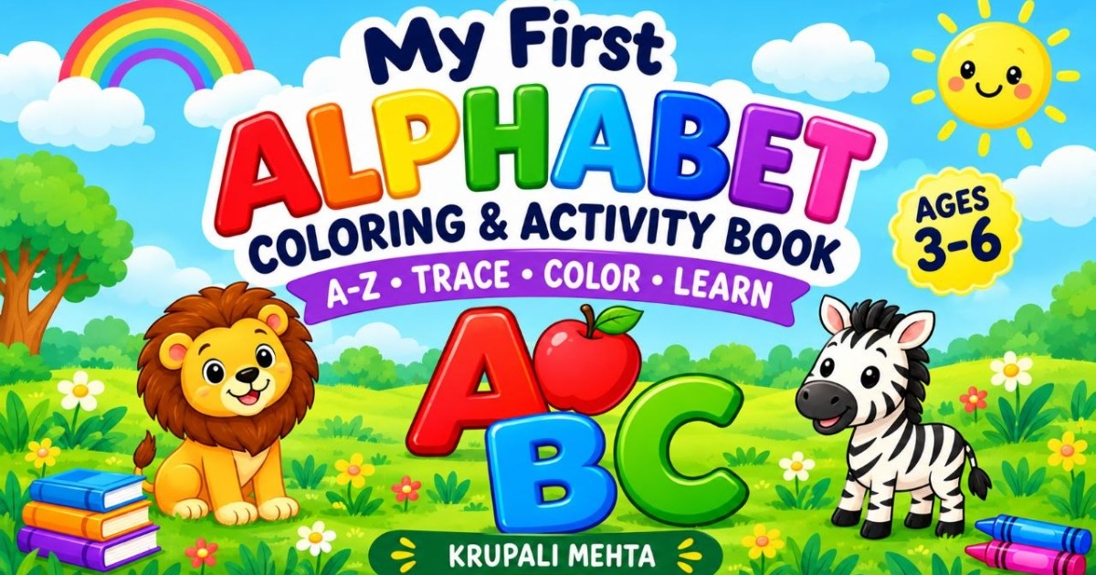 My First Alphabet Coloring Book for Kids Ages 3–6