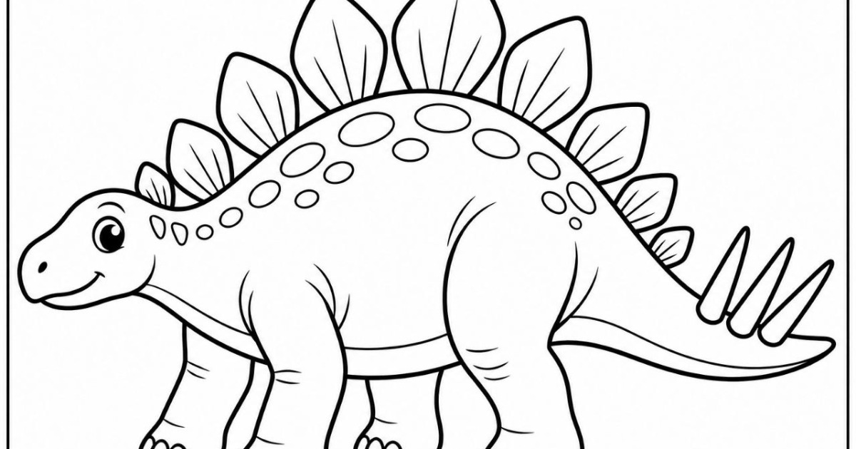 Dinosaur Coloring Book for Kids Ages 3-6 | Fun & Easy Coloring Pages — image 3