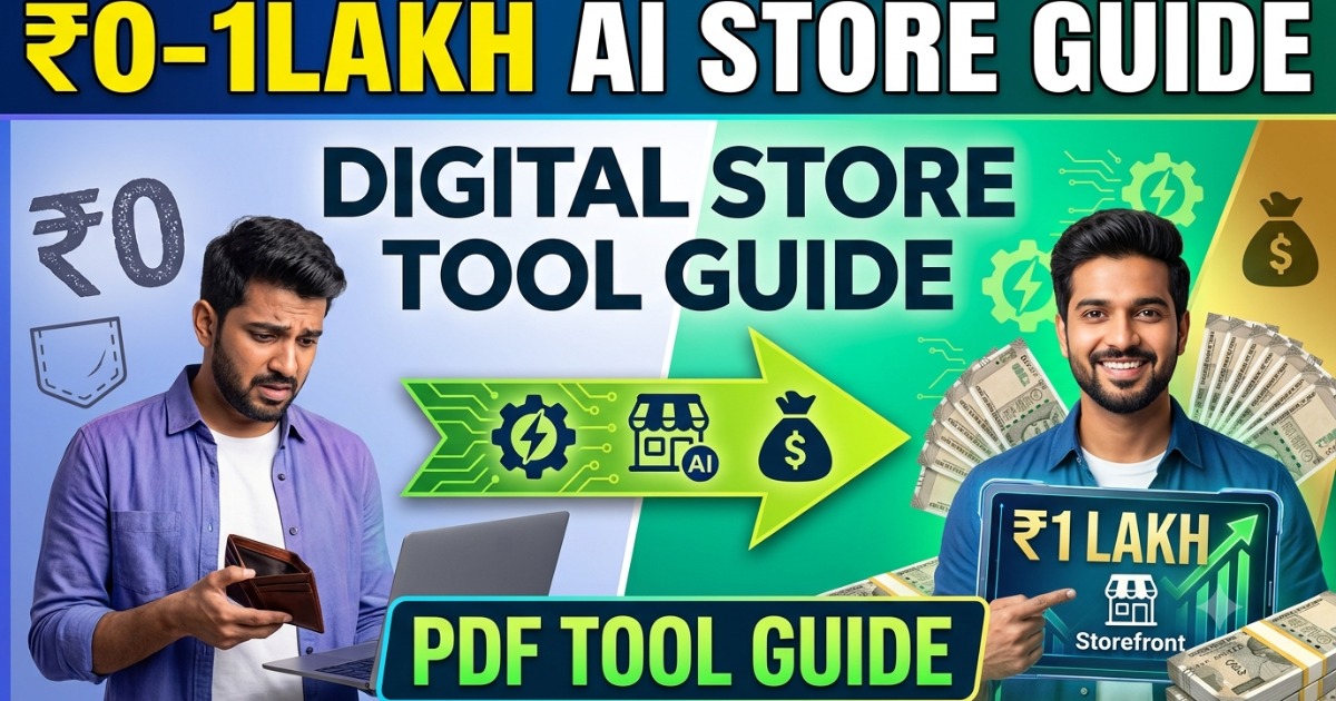 ₹0 to ₹1 Lakh AI Automation Digital Store Tool Guide  pdf