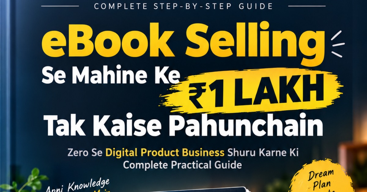 eBook Selling Se ₹1 Lakh/Month Tak 🚀 | Complete Step-by-Step Guide